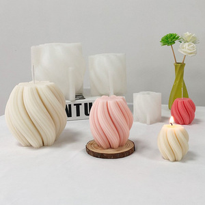 เทียนแบบเกลียวที่สง่างามเทียนไขถั่วเหลืองเทียนหมุนสำหรับตกแต่งบ้านของขวัญขึ้นบ้านใหม่สำหรับการทำเทียนตกแต่งบ้าน - Product Image 4