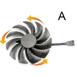 PLD09210S12HH T129215SU 88มม. 4Pin สำหรับ <span class=keywords><strong>GTX1050Ti</strong></span> <span class=keywords><strong>Gigabyte</strong></span> GeForce GTX1060 GTX960 1070 RX570พัดลมกราฟิกการ์ด RX470 - Product Image 4