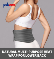Ceinture chauffante micro-ondable avec graines de lin réchauffement du bas du dos
