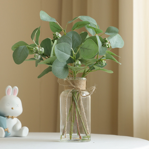 H751 2026 <span class=keywords><strong>Eucalipto</strong></span> Artificiale all'Ingrosso per Vaso d'Acqua, Decorazione Nordica per la Casa, Ornamento da Tavolo, Pianta Verde Artificiale di <span class=keywords><strong>Eucalipto</strong></span> - Product Image 1