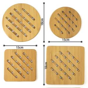 Heat Resistant Table Mat Kitchen Hot Pad <b>Trivet</b> Bamboo <b>Wood</b> <b>Trivet</b> - Product Image 4
