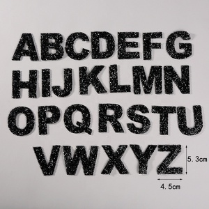 Parches de Letras del Alfabeto con Cristales de Estrás Transparentes y Adornos Brillantes Termoadhesivos para Bolsos, Accesorios para Vestidos, Venta Caliente - Product Image 4