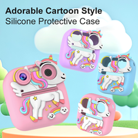 Appareil photo pour enfants Licorne avec écran HD 2,4'', lumière d'appoint intégrée, filtre, jeux, lecteur MP3, imprimante photo – Cadeau d'anniversaire et de Noël