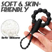 Sexbay Multi Beads Silicone Urethral Sound, options vibrantes et non vibrantes, stimulateur urétral masculin insérable de 18 cm