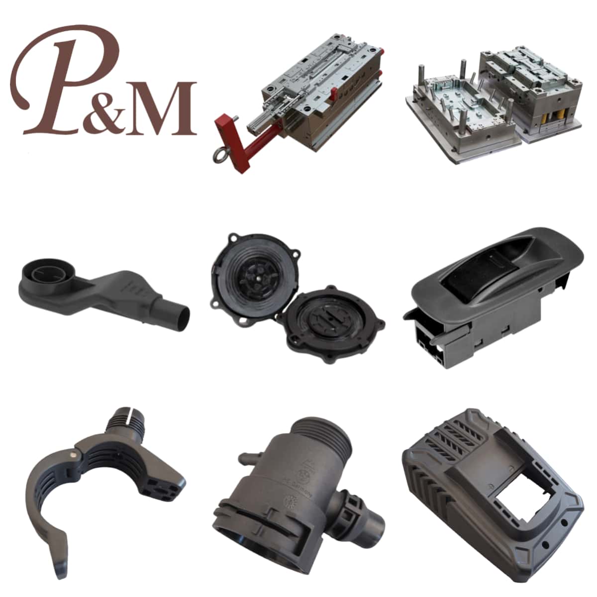 P&M Customized Plastic Mold For Injection Molding Processing, Customized Nylon PA66, ABS, And PC Shell Mold Design