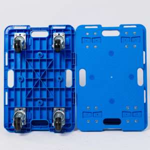 Carro de Transporte Industrial Resistente con Contenedor y Tapa para Almacén - Product Image 3