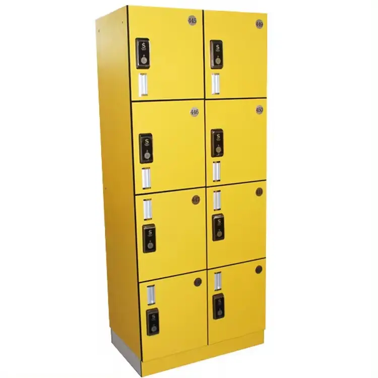 Waterproof hpl locker with built in combination lock gym locker rfid for fitness spa center