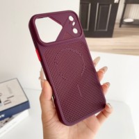 Coque de téléphone portable en TPU à dissipation thermique rapide avec design alvéolé simple pour iPhone 18 17 16 15 14 13 12 Pro Max Plus