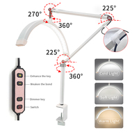 Lampe de plafond à LED pour Salon de beauté, éclairage annulaire demi-lune pour cils et soins de la peau
