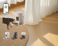 2025 nouvelle mangeoire intelligente écologique pour animaux de compagnie 2L pour chiens et chats mangeoire WIFI en plastique avec distributeur de chat à motif solide de puissance de Charge