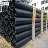 Tuyau de drainage en HDPE de grand diamètre, résistant à l'usure et anticorrosion, pour le drainage souterrain des eaux pluviales municipales et des eaux usées