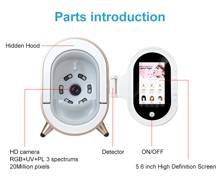 Dermoscopy Digital Diagnostic Portable Skin Analyzer Luxury Protect Privacy