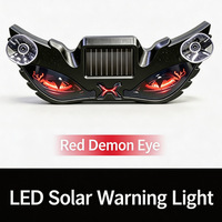 KEBOSIED Lumières décoratives solaires LED de haute qualité pour voiture, lumière ambiante intérieure de voiture effet œil de démon