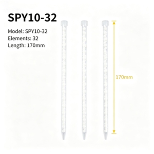Mélangeur statique à vis SPY-10-32 pour plastiques, nylon, fibre de verre, colle AB, buse de mélange, service OEM/ODM disponible sur mesure - Product Image 1