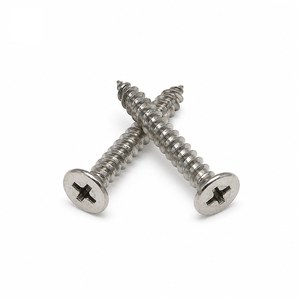 En stock, vente en gros, vis autotaraudeuse à tête fraisée cruciforme en acier inoxydable 304, anti-corrosion, pour la construction métallique - Product Image 1
