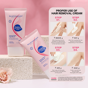 Crème dépilatoire OEM Ingrédients végétaux naturels doux Épilation longue durée pour les parties intimes Crème dépilatoire indolore - Product Image 5