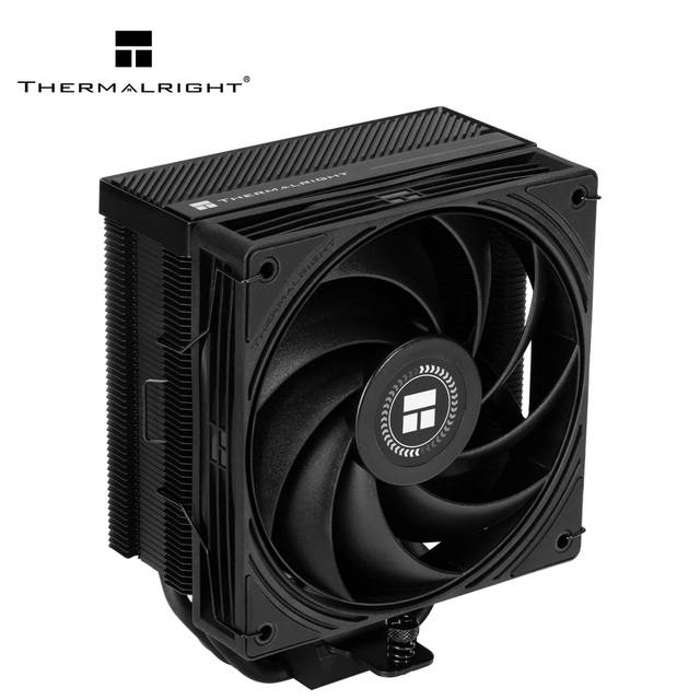 Factory Direct 2026 Pure Black Edition 4 Copper Heatpipes 85.35CFM PWM Fan Thermalright AX 120-A Dark Cpu Air Cooler