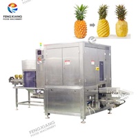 Industriële automatische ananas-schilmachine X5, ananas-vlekkenverwijderaar, schil- en kopverwijderingsmachine, hoge capaciteit