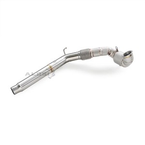 Ventes chaudes : Downpipe d'échappement pour SEAT <span class=keywords><strong>LEON</strong></span> <span class=keywords><strong>CUPRA</strong></span> 2.0T 2015-2019 en acier inoxydable haute performance avec bouclier thermique - Product Image 4