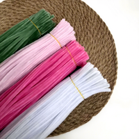 BAINING Handgemaakte Chenille-stengel Shilly-stick Gekleurde Pijpenrager (Polyester Chenille Stof Handwerk)