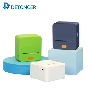 DETONGER P1 Inkless Thermal Label Drucker 20-58mm Farbe tikett Barcode QR Code Preis schild Drucker maschine