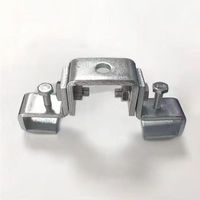 Abrazadera de Viga Tipo U de Acero al Carbono Galvanizado Q235, Abrazadera Fija para Viga H, Soporte Universal para Viga I, Estructura de Acero con Rosca de 1/8