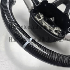 Volante Deportivo de Fibra de Carbono con Agarre de Cuero Perforado para Dodge Challenger SRT - Product Image 3