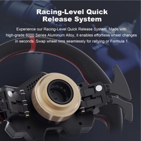 Volant de course pour jeux vidéo PXN V12 Lite noir en plastique + métal, manette de jeu à distance pour voiture, accessoires pour manette de jeu