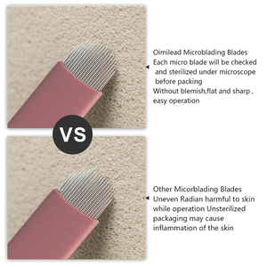 Pink Private Label Einweg-Microblading-Klingen U21 Eyebrow <span class=keywords><strong>Tattoo</strong></span> Nano 0,15mm Permanent Makeup Nadeln <span class=keywords><strong>f</strong></span>ür den Master-Einsatz - Product Image 3