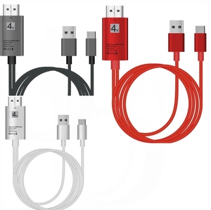 <span class=keywords><strong>Cable</strong></span> <span class=keywords><strong>adaptador</strong></span> USB 3,1 tipo C <span class=keywords><strong>a</strong></span> <span class=keywords><strong>HDMI</strong></span> 4K 60Hz 30Hz de 2M con alimentación para MacBook Samsung Huawei <span class=keywords><strong>iPhone</strong></span> 8 pin tipo C <span class=keywords><strong>a</strong></span> <span class=keywords><strong>HDMI</strong></span> - Product Image 2