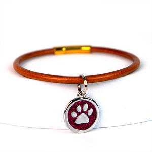 Nuevo collar de cuerda de cuero sólido para mascotas con cintas y campana para gatos y perros pequeños accesorio antipérdida ecológico - Product Image 3