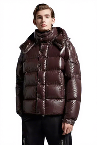 2025 Spring <b>Thin</b> Stand Collar <b>Men's</b> Puffer <b>Jacket</b> Plus Size Oversized Streetwear Dripping Zipper Closure Casual Waterproof Front - Product Image 1