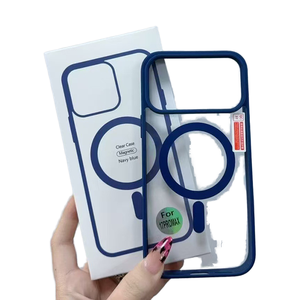 Anneau magnétique de charge sans fil <span class=keywords><strong>pour</strong></span> iPhone 15 Pro Max & 16 Pro PC Couleurs transparentes <span class=keywords><strong>Achat</strong></span> répété Étuis de <span class=keywords><strong>téléphone</strong></span> <span class=keywords><strong>portable</strong></span> - Product Image 1