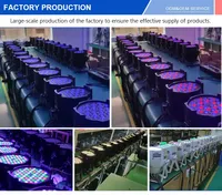 Projecteur de Scène DMX512 pour Mariage et Discothèque, 54 LED RGB 3-en-1, Lumières PAR pour DJ, Concerts, Bars, Fêtes et Boîtes de Nuit