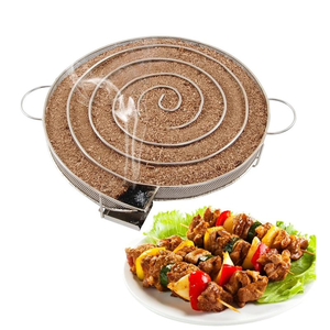 Plateau de fumage BBQ en acier inoxydable 304, maille soudée tissée, logo personnalisé OEM, forme M, pour barbecue au gaz ou au charbon, outil professionnel d'extérieur - Product Image 5