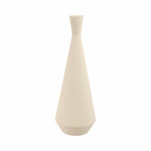 Vase conique en céramique pour la décoration du salon, de la maison ou du bureau, poterie décorative de table - Product Image 1