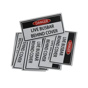 custom self adhesive 3m reflective machine danger warning sign label sticker