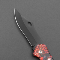 Couteau de survie pliable professionnel de qualité industrielle pour l'extérieur, imprimé en 3D, lame en acier inoxydable, couteau personnalisable OEM