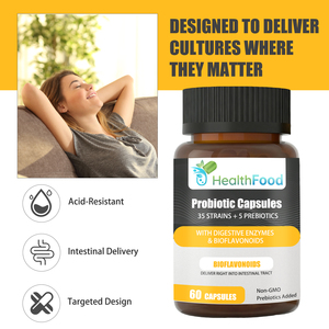 Capsules de probiotiques directes d'usine avec mélange de probiotiques exclusif, soutien du microbiome sain, capsules de soutien antioxydant - Product Image 6