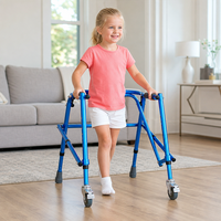 Déambulateur pour enfants, aide à la marche, en alliage d'aluminium, hauteur réglable, déambulateur arrière pour l'entraînement à la marche des enfants