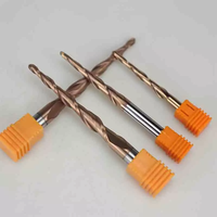 HRC55-herramientas de corte de bolas cónicas de doble filo, piezas de aluminio cnc personalizadas de precisión, puntas de enrutador de carburo, mecanizado cnc
