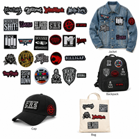 Écussons brodés personnalisés Rock Punk Biker à thermocoller pour vêtements et vestes, vente en gros OEM
