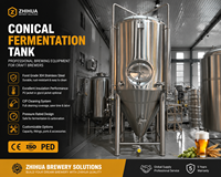 Unitank de Fermentation de Bière 20HL 20BBL à Haute Hygiène avec Manway Latéral Optionnel pour Microbrasseries de Grande Taille