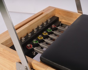 LUMINE portátil gimnasio en casa <span class=keywords><strong>Pilates</strong></span> cama cuerda elástica <span class=keywords><strong>Pilates</strong></span> reformador <span class=keywords><strong>bandas</strong></span> de resistencia almacenamiento bien organizado entrenamiento de madera - Product Image 5