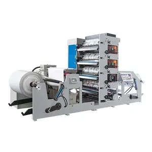 Mini machine d'impression flexographique de papier d'étiquettes de presse flexographique de pile