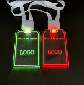 Customized Logo <b>LED</b> Acrylic ID Card Lanyard - Product Image 3