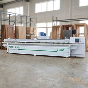 Machine <span class=keywords><strong>industrielle</strong></span> de revêtement de bords sous vide avec moteur à roulement – Haute productivité, commande VFD, rouleau de ponçage, presse CNC - Product Image 1