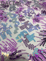 Robe de soirée de mariée colorée à sequins et perles, en tissu dentelle avec broderie dorée et matière en résille