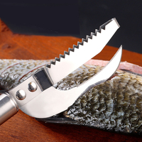 Couteau multifonctionnel en acier inoxydable pour écailler le poisson, éviscérer la volaille et tuer les anguilles, outil pour le ventre de poisson