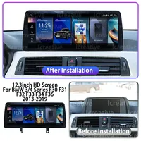 Autoradio 2026 pour BMW Série 3/4 F30 F31 F32 F33 F34 F36 2013-2019 GPS Navi Android Auto 2DIN DSP CarPlay Lecteur Multimédia